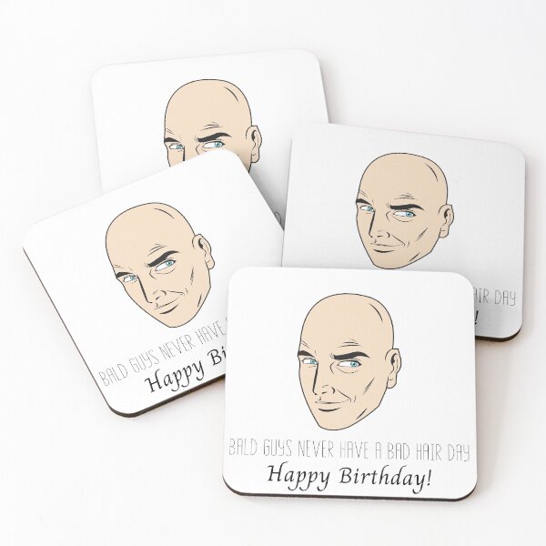 Item preview, Bald Guy Birthday Funny Greeting Card designed and sold by Water Flick.