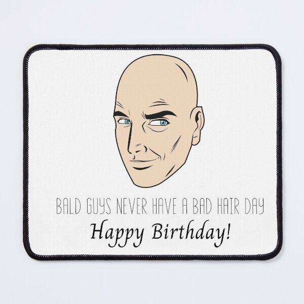 Item preview, Bald Guy Birthday Funny Greeting Card designed and sold by Water Flick.