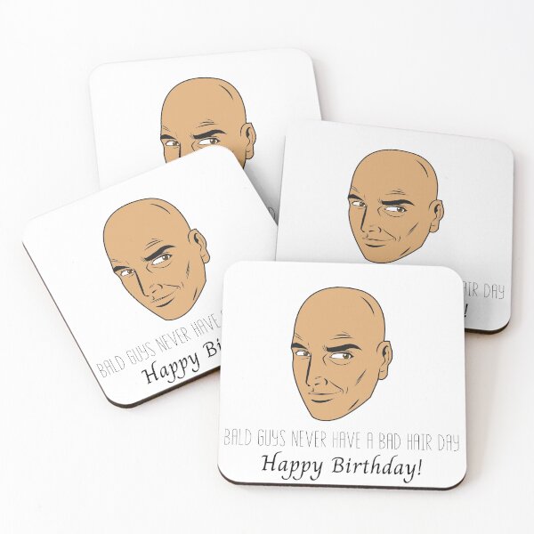 Item preview, Bald Guy Birthday Funny Greeting Card designed and sold by Water Flick.