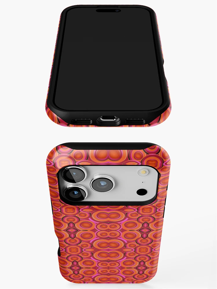 Thumbnail 3 of 4, iPhone Case, Modern Geometric Patterns Using Circles Design 2 designed and sold by ClassyPatterns.