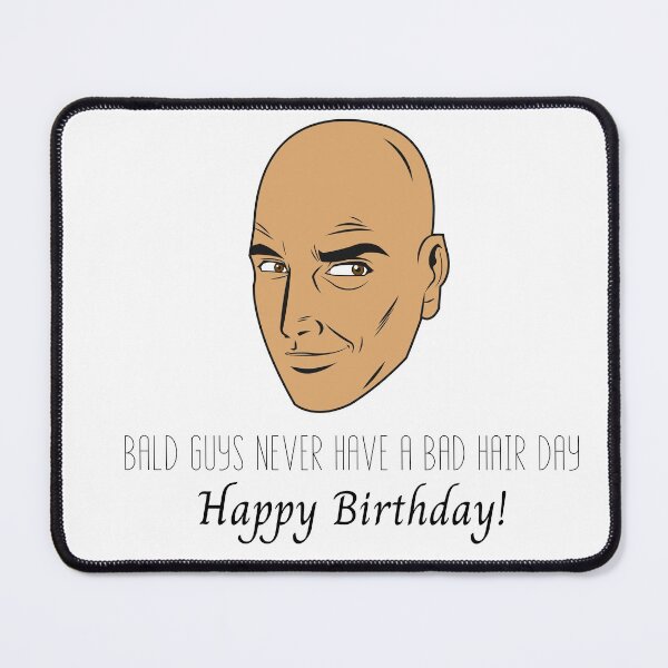 Item preview, Bald Guy Birthday Funny Greeting Card designed and sold by Water Flick.
