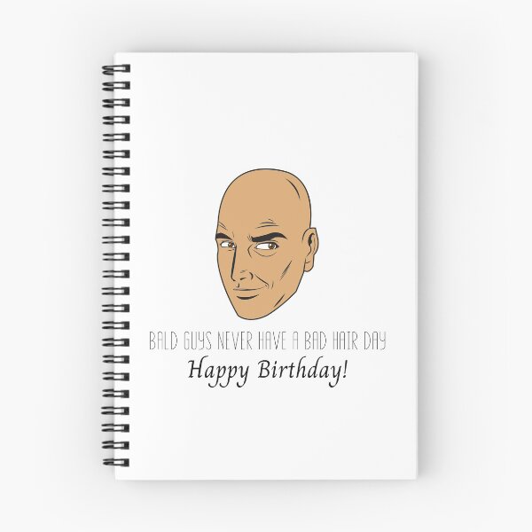 Item preview, Bald Guy Birthday Funny Greeting Card designed and sold by Water Flick.