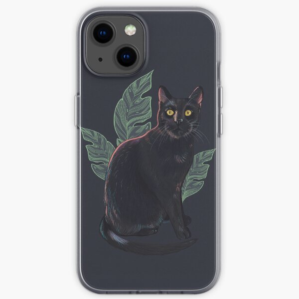 Black Cat iPhone Soft Case