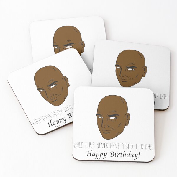 Item preview, Bald Guy Birthday Funny Greeting Card designed and sold by Water Flick.