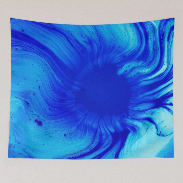 Item preview, Teal Blue Abstract Painting designed and sold by uranus-art.