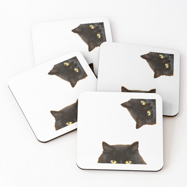 Item preview, Black Cat Peeking, You Asleep Yet?  designed and sold by DiensDesign.