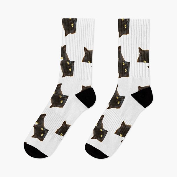 Item preview, Black Cat Peeking, You Asleep Yet?  designed and sold by DiensDesign.