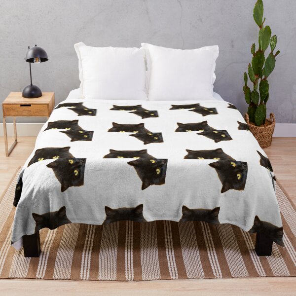 Item preview, Black Cat Peeking, You Asleep Yet?  designed and sold by DiensDesign.