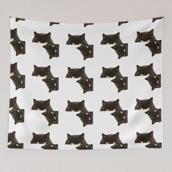Item preview, Black Cat Peeking, You Asleep Yet?  designed and sold by DiensDesign.