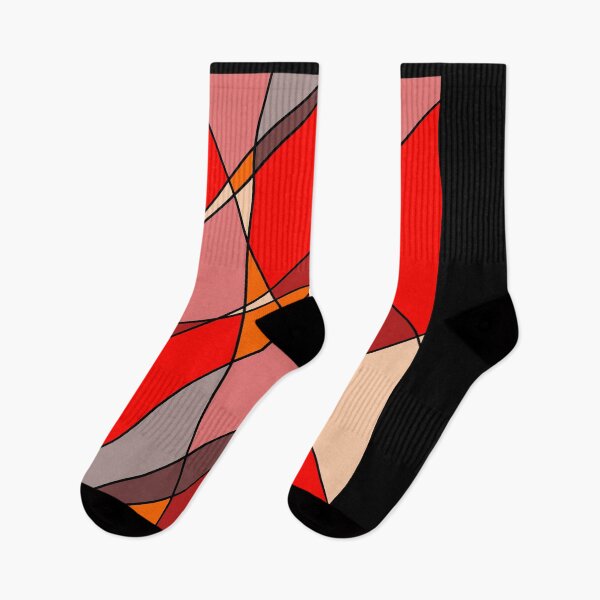 Item preview, "Just shades of red" Minimalist Aesthetic Geometric Abstract designed and sold by Woaffi.