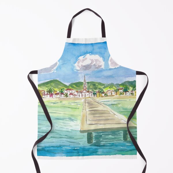 Item preview, Coastal View Of Tropical Village Anse dArlet In Martinique designed and sold by artshop77.