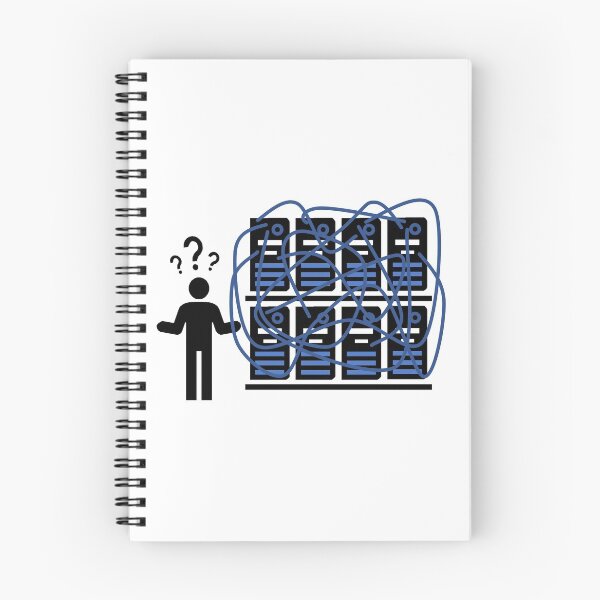 Item preview, Highly networked data center with a confused IT technician with no direction finder or plan. designed and sold by sopfanna.