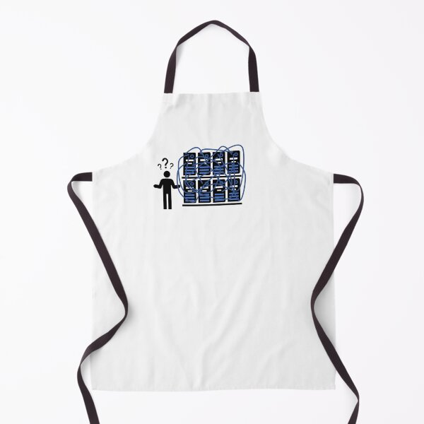 Item preview, Highly networked data center with a confused IT technician with no direction finder or plan. designed and sold by sopfanna.