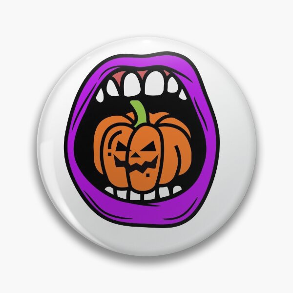 Artikelvorschau, Halloween Lippenshirt - Halloween Kürbis im Mund entworfen und verkauft von REDMONIR.