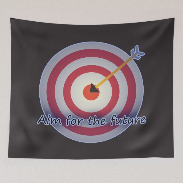 Item preview, Aim For The Future inspiring quote designed and sold by Moxn01.