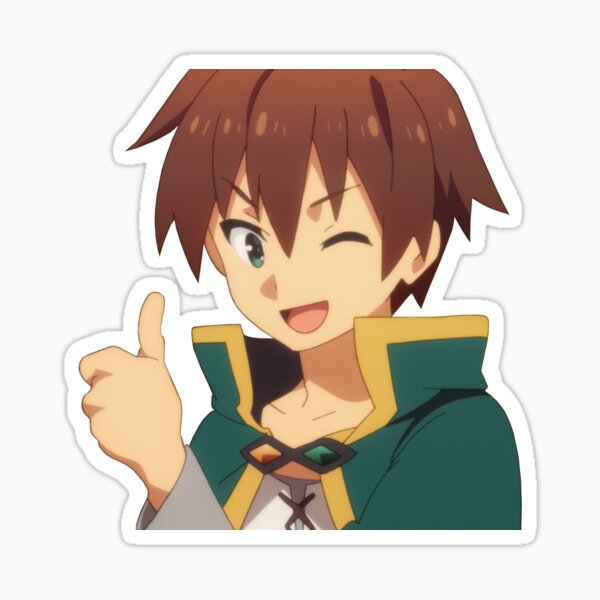 Satou Kazuma Stickers for Sale