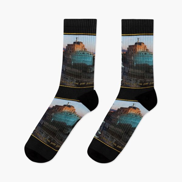 Item preview, Castle of the Holy Angel (Castel Sant'Angelo), Rome Italy (by ACCI) Archangel Michael designed and sold by VanyssaGraphics.