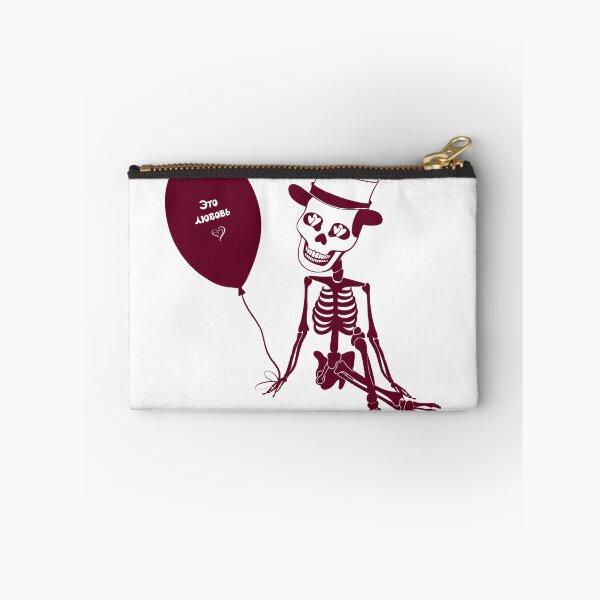 Item preview, Brown Loving skeleton with balloon designed and sold by kMariaART.