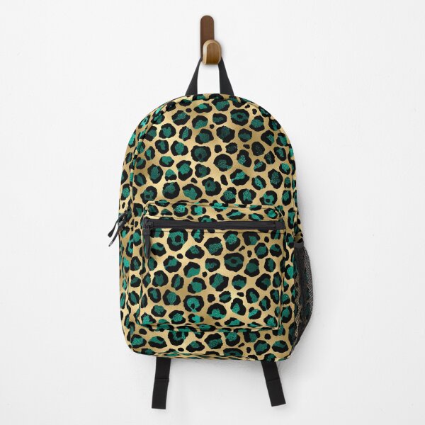Item preview, Gold and Teal Leopard Print -- Emerald and Gold luxury pattern designed and sold by MagicStrawberry.