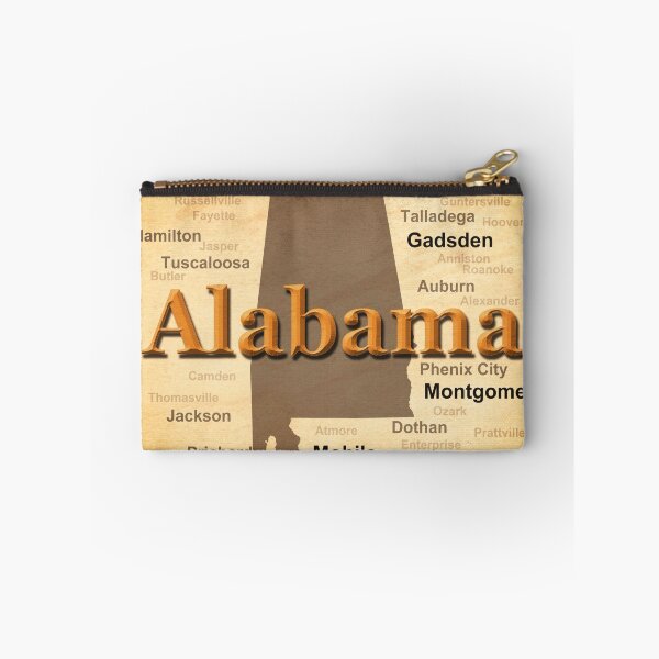 Item preview, Aged Alabama State Pride Map Silhouette  designed and sold by KWJphotoart.