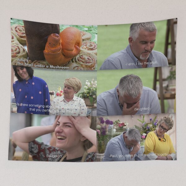 Item preview, Funny Snail bread conversation from the great British baking show designed and sold by TheBritishShop.
