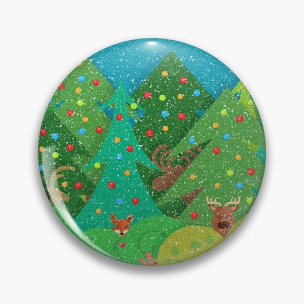 Item preview, Snowy Winter Wonderland Wildlife and Christmas Trees designed and sold by MarikaJohnson.