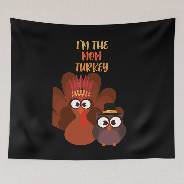 Item preview, I'm the Mama Turkey Funny Thanksgiving 2021, Cute Thanksgiving Costume Gift Kids designed and sold by AMINE  ★★★★★.
