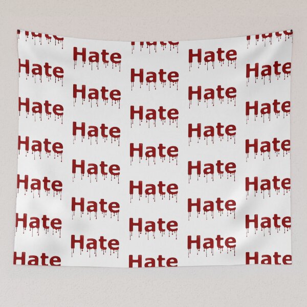 Item preview, Hate Blood Text designed and sold by Henrik Lehnerer.