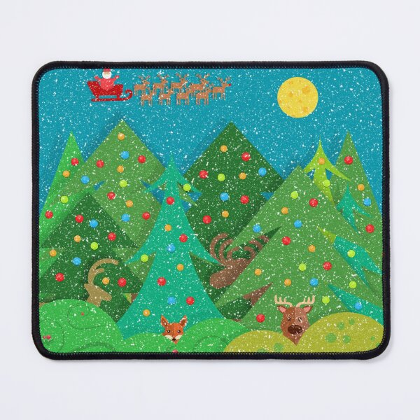 Item preview, Snowy Winter Wonderland Wildlife and Christmas Trees designed and sold by MarikaJohnson.