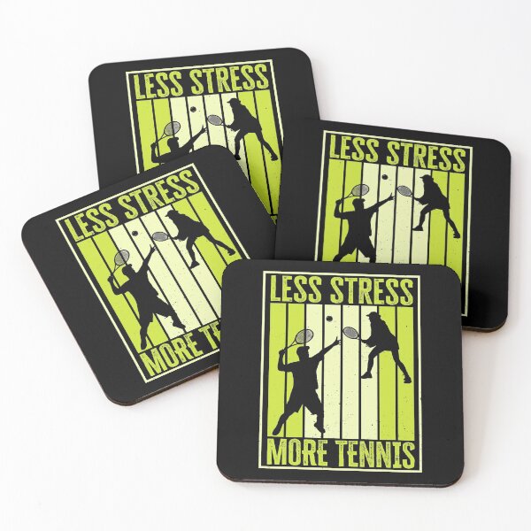 Item preview, Less Stress, More Tennis. Tennis Player Quote, Gift for Tennis Lovers designed and sold by AS-Shirts.