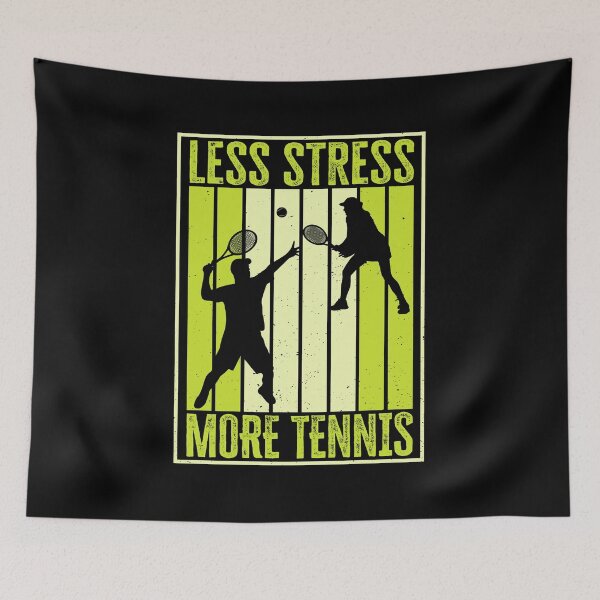 Item preview, Less Stress, More Tennis. Tennis Player Quote, Gift for Tennis Lovers designed and sold by AS-Shirts.