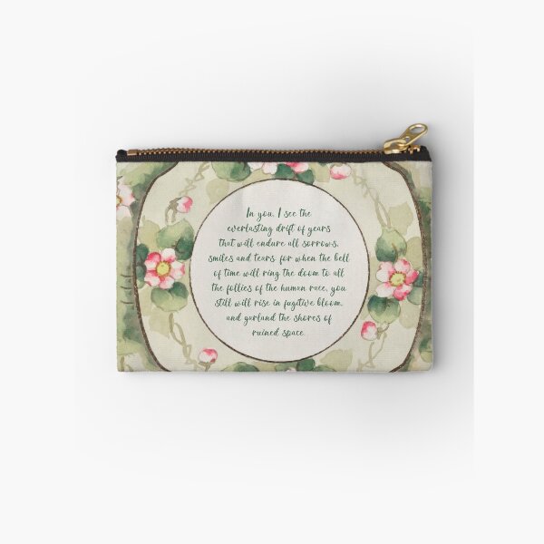 Item preview, Floral plate with poem designed and sold by leadwithart.