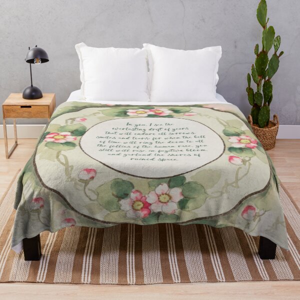 Item preview, Floral plate with poem designed and sold by leadwithart.