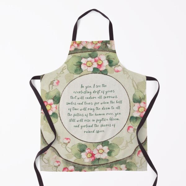 Item preview, Floral plate with poem designed and sold by leadwithart.