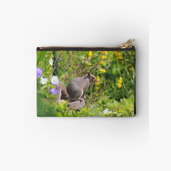 Item preview, Grey squirrel on birdbath designed and sold by turniptowers.