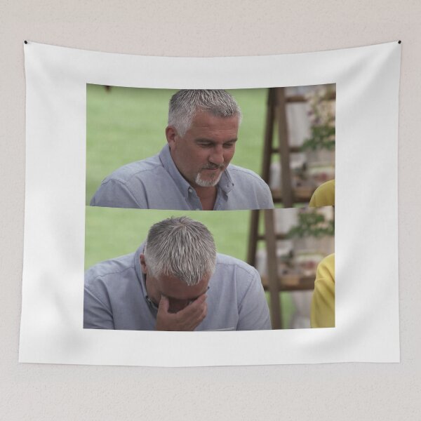Item preview, Funny Paul Hollywood realizing meme great british baking show designed and sold by TheBritishShop.