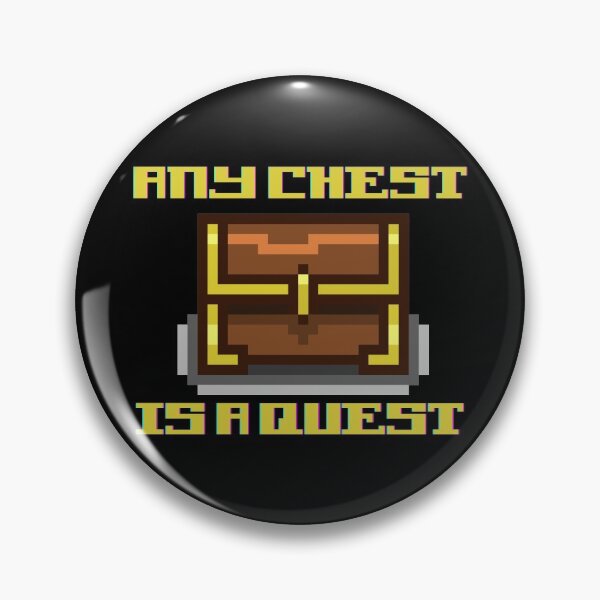 Item preview, Any Chest Is A Quest Retro Treasure Chest designed and sold by ContTraders.