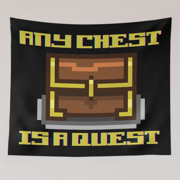 Item preview, Any Chest Is A Quest Retro Treasure Chest designed and sold by ContTraders.