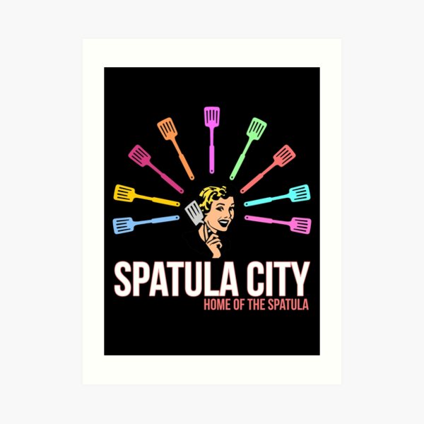 "Spatula City" Art Print for Sale by AngryMongo Redbubble