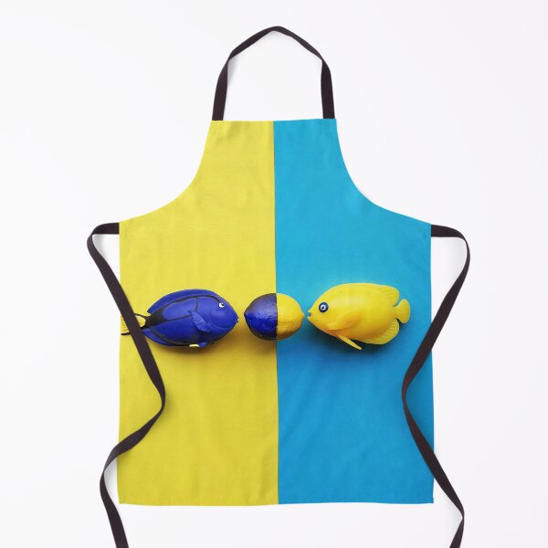 Item preview, Blue surgeon fish and yellow angel fish designed and sold by orangerinka.