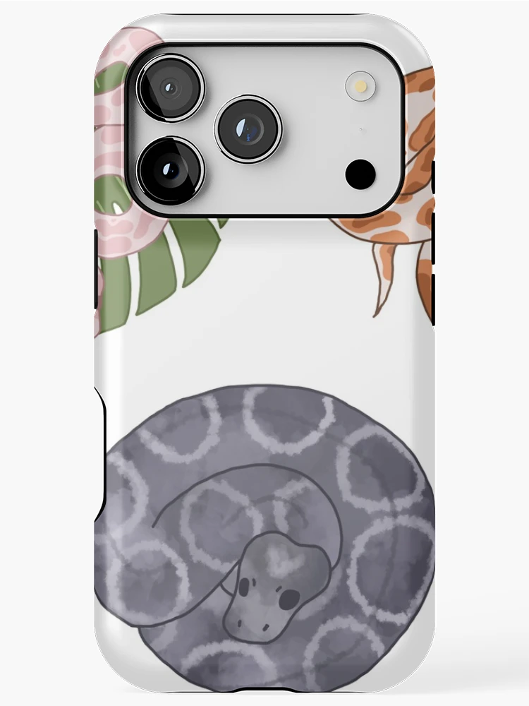 Thumbnail 1 of 4, iPhone Case, Ball Python Sticker Pack designed and sold by bugrains.