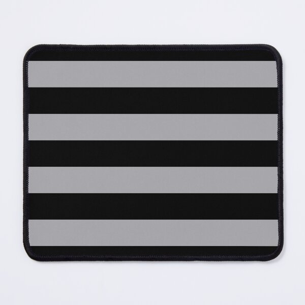 Item preview, Medium BLACK and METALLIC SILVER GREY Horizontal STRIPES designed and sold by RachelMacht.
