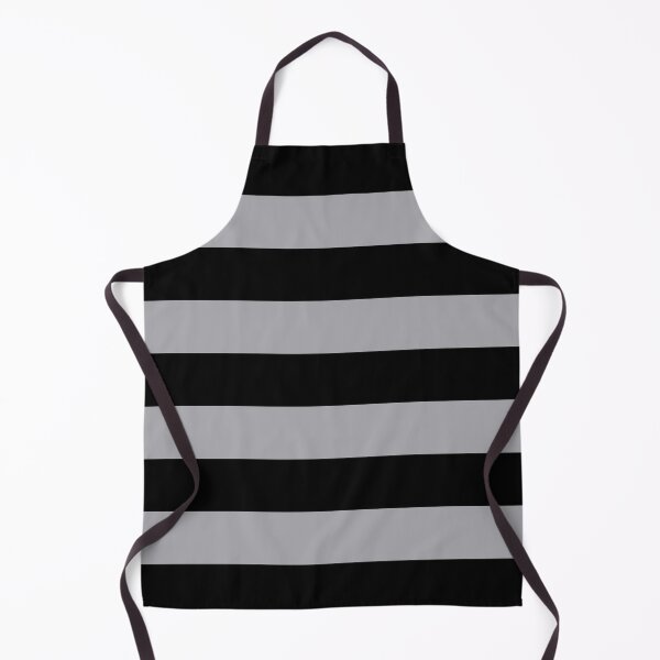 Item preview, Medium BLACK and METALLIC SILVER GREY Horizontal STRIPES designed and sold by RachelMacht.
