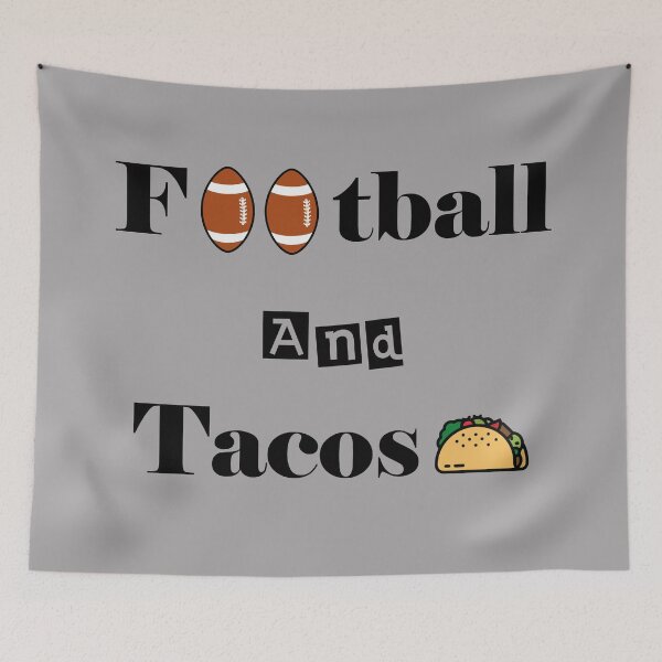 Item preview, Football And Tacos Grey designed and sold by MDGamer777.