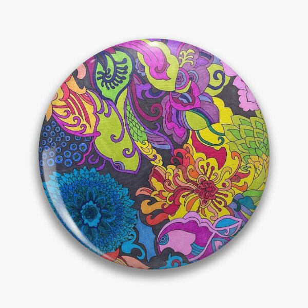 Item preview, Psychedelic Florals designed and sold by priestss64.