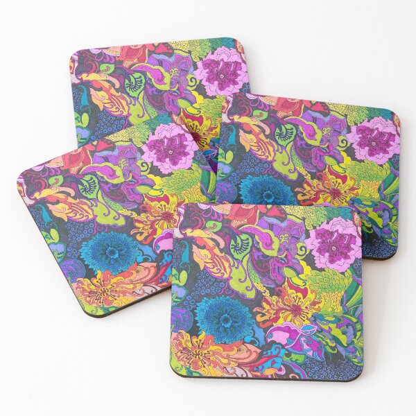 Item preview, Psychedelic Florals designed and sold by priestss64.
