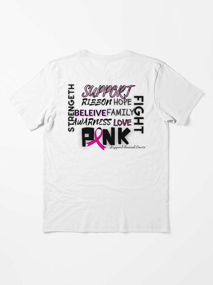 Support Breast Cancer Awareness T-Shirt Faith Fight Hope Tee