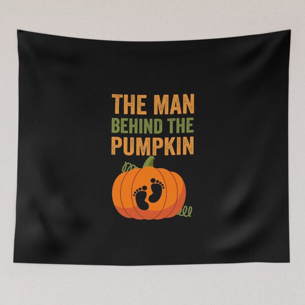 Item preview, The Man Behind The Pumpkin Dad Soon Halloween Pregnancy  designed and sold by AMINE  ★★★★★.