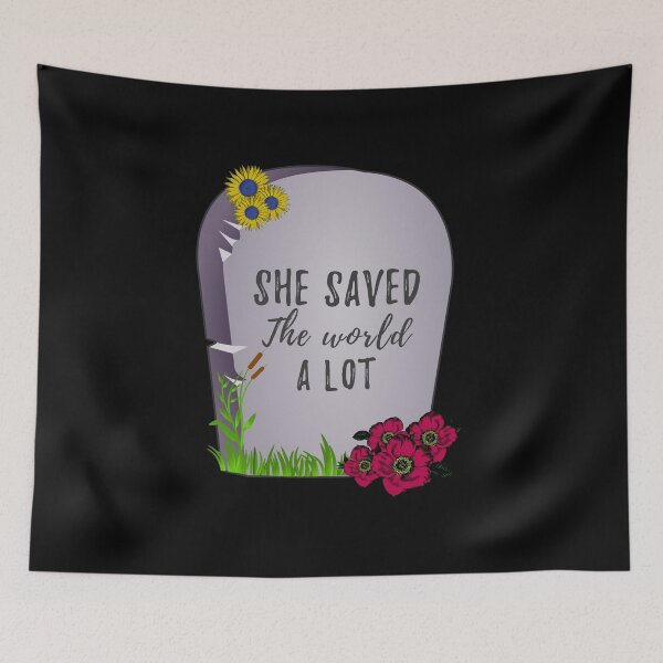 Item preview, She saved the world a lot designed and sold by yoshra.