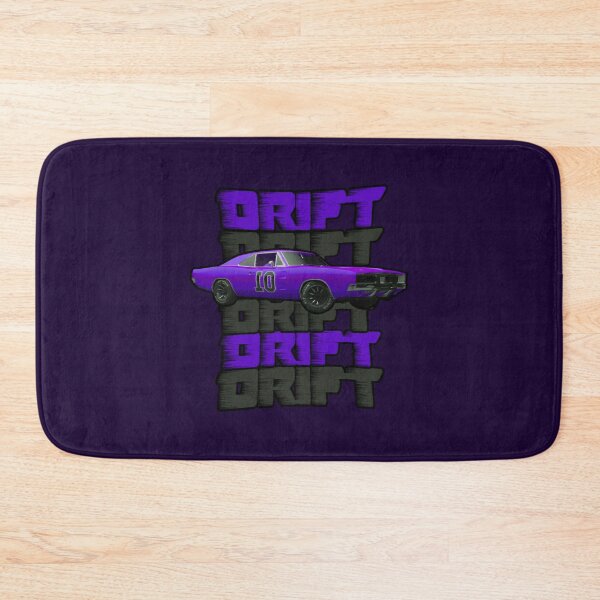 Item preview, Old Purple Car Drifting With Purple and Grey Drift Text on the Background And Inverted Number 01 designed and sold by koreatvtea.